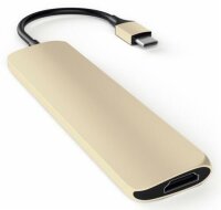 Satechi Type-C USB Passthrough HDMI Hub für Macbook 12 - Gold