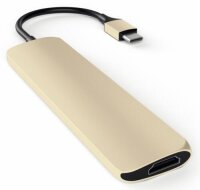 Satechi Type-C USB Passthrough HDMI Hub für Macbook 12 - Gold