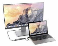 Satechi Type-C USB Passthrough HDMI Hub für MacBook 12 - Space gray (Grau)