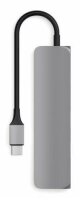 Satechi Type-C USB Passthrough HDMI Hub für MacBook 12 - Space gray (Grau)