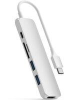 Satechi Type-C USB Passthrough HDMI Hub V2 - Silber