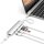 Satechi Type-C USB Passthrough HDMI Hub V2 - Silber