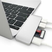 Satechi Type-C USB Passthrough Hub - Silber