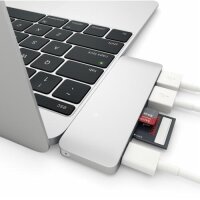 Satechi Type-C USB Passthrough Hub - Silber