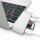 Satechi Type-C USB Passthrough Hub - Silber