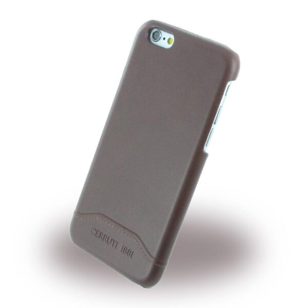Cerruti 1881 Smooth Split Hard Cover für Apple iPhone 6/6s - Braun