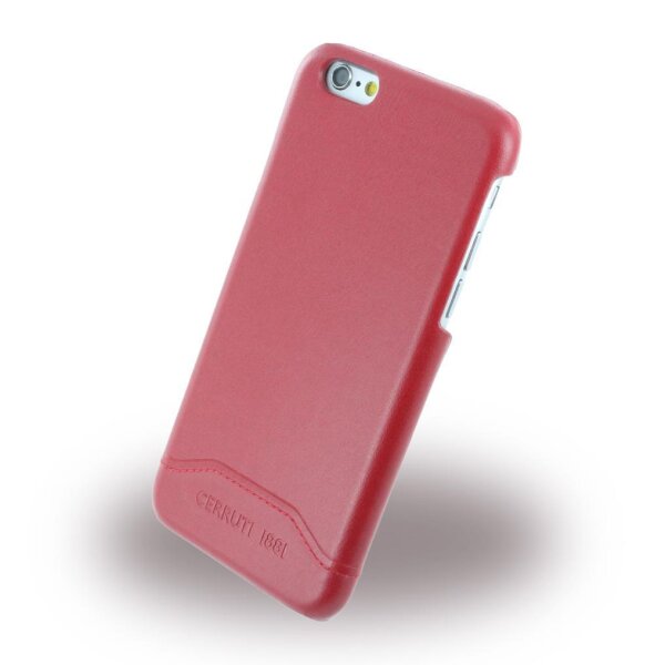 Cerruti 1881 Smooth Split Hard Cover für Apple iPhone 6/6s - Rot