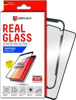 Displex Real Glass 3D Max 0,33mm + Rahmen für Samsung Galaxy A70  - Panzerglas Schutzfolie - Schwarz