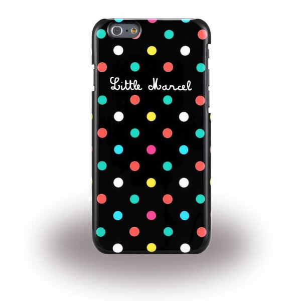 Little Marcel Noir Pois Hard Cover für Apple iPhone 6/6s - Schwarz