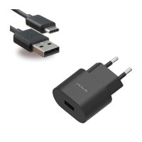 Nokia - AD-18WE Ladegerät + Typ C Kabel - Schwarz - 3.0A - Datenkabel