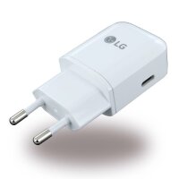 LG Electronics MCS-N04 - USB Typ C Ladegerät + USB Typ C Ladekabel - 3000mA - Weiss
