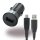 BlackBerry ASY-46705-001 - USB KFZ Ladegerät + Ladekabel 0,9m - Micro USB - 1000mA - Schwarz