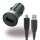 BlackBerry ASY-46705-001 - USB KFZ Ladegerät + Ladekabel 0,9m - Micro USB - 1000mA - Schwarz