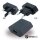 BlackBerry Reise Ladegerät + EU Clip + UK Clip + NA Clip - Schwarz