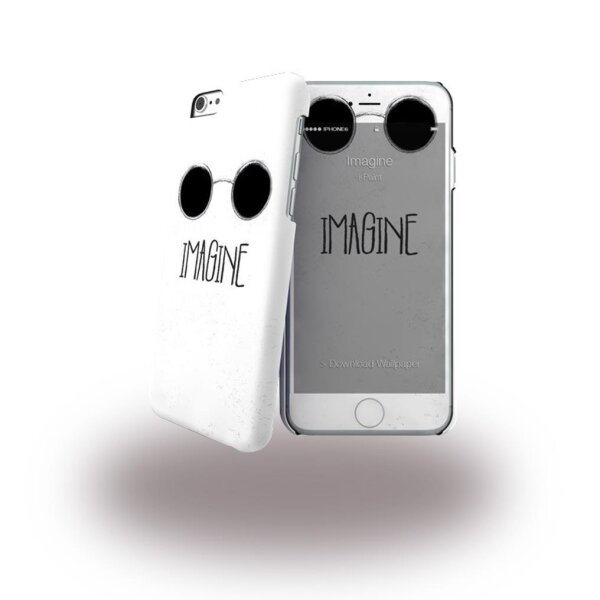 i-Paint Imagine Hard Cover + Displayschutzfolie für Apple iPhone 6/6s - Weiss