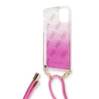 Guess 4G Electroplated Gradient mit Kordel für Apple iPhone 11 Pro - Pink