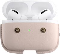 Woodcessories AirCase - AirPod Leder Hülle mit Halskette - Old Rose