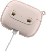 Woodcessories AirCase - AirPod Leder Hülle mit Halskette - Old Rose