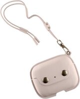 Woodcessories AirCase - AirPod Leder Hülle mit Halskette - Old Rose