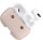 Woodcessories AirCase - AirPod Leder Hülle mit Halskette - Old Rose