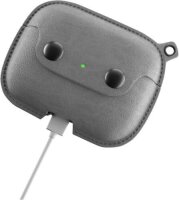 Woodcessories AirCase - AirPod Leder Hülle mit Halskette - Stone Gray