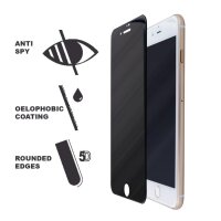Cyoo 5D Glas Displayschutzfolie für Apple iPhone 8 Plus - Privacy - Schwarz