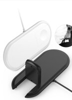 Cyoo 2in1 Wireless Lade Pad - Schwarz - Ladegerät - QI Standard