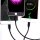 Cyoo 3in1 USB Ladekabel auf Micro USB, USB-C und Lightning - Schwarz