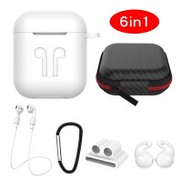 Cyoo 6in1 Silikon Cover für Apple AirPods mit...