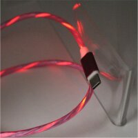 Cyoo Flow Light - Micro USB Kabel 1m - Pink - aufladen - leuchtet