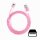 Cyoo Flow Light - Micro USB Kabel 1m - Pink - aufladen - leuchtet