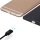 Cyoo Magnet USB Lade- und Datenkabel - 2in1 Micro USB und Lightning auf USB - 1m - Schwarz