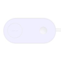 Cyoo Mini Dual Phone Wireless Lade Pad - Weiss - Qi Standard