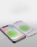 Cyoo Mini Dual Phone Wireless Lade Pad - Weiss - Qi Standard