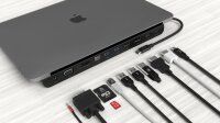 ADAM elements CASA Hub Pro 11-in-1 für Apple MacBook & USB-C Notebooks - schwarz