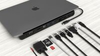 ADAM elements CASA Hub Pro 11-in-1 für Apple MacBook & USB-C Notebooks - schwarz