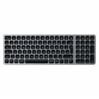 Satechi Aluminium Bluetooth Backlit Keyboard Slim German - Space Gray (Grau)