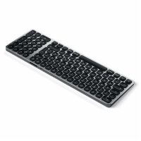 Satechi Aluminium Bluetooth Backlit Keyboard Slim German - Space Gray (Grau)