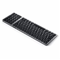 Satechi Aluminium Bluetooth Backlit Keyboard Slim German - Space Gray (Grau)