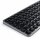 Satechi Aluminium Bluetooth Backlit Keyboard Slim German - Space Gray (Grau)