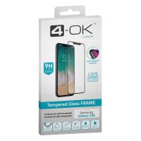 4-OK Tempered Glass Frame Displayschutz Case friendly...