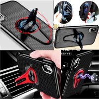 Cyoo 360 Rotation Air Vent Holder Case KFZ-Halterung magnetisch für Apple iPhone Xs Max - Grau