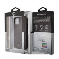 Mercedes Benz Wood Line Rosewood Hard Cover für Apple iPhone 11 Pro - Braun