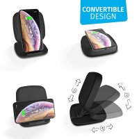 Zens Ultra Fast Wireless Qi-zertifiziertes kabelloses Schnelllade-Pad 10W - Schwarz