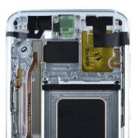 Samsung G955F Galaxy S8+ - Original Ersatzteil - LCD Display / Touchscreen mit Rahmen - Silber