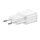 Samsung EP-TA50EWE - Schnell Ladegerät + USB Typ C Kabel - Weiss