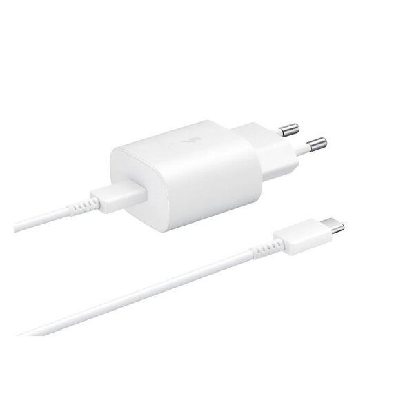 Samsung EP-TA800 - Schnellladegerät + KABEL - USB Typ C- 25W - Ladegerät Netzteil