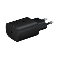 Samsung EP-TA800 - Schnellladegerät + KABEL - USB Typ C- 25W - Schwarz - 3Ampere
