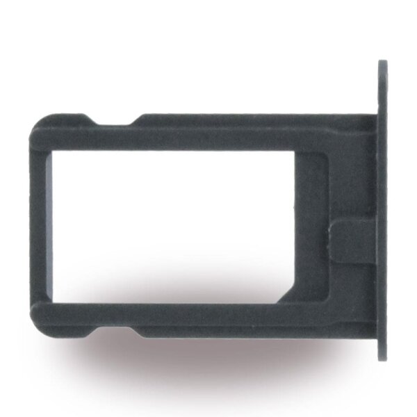 Ersatzteil - SIM Karten Fach - Apple iPhone 5, 5s - Schwarz