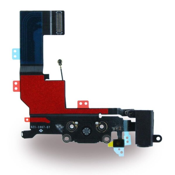 Ersatzteil - System Connector + Mikrofon + Audio - Apple iPhone 5 S - Grau
